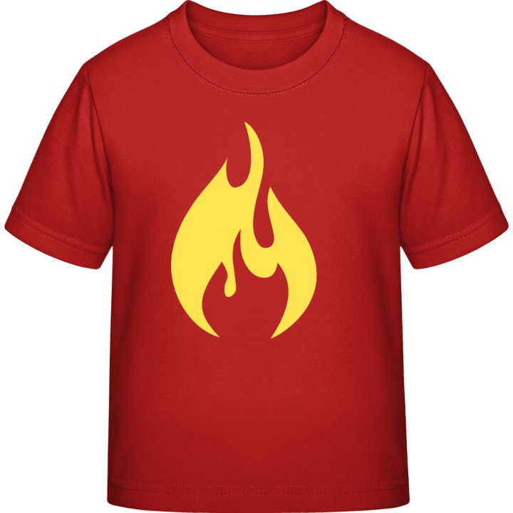 feu flamme T-shirt pour enfants 0 image