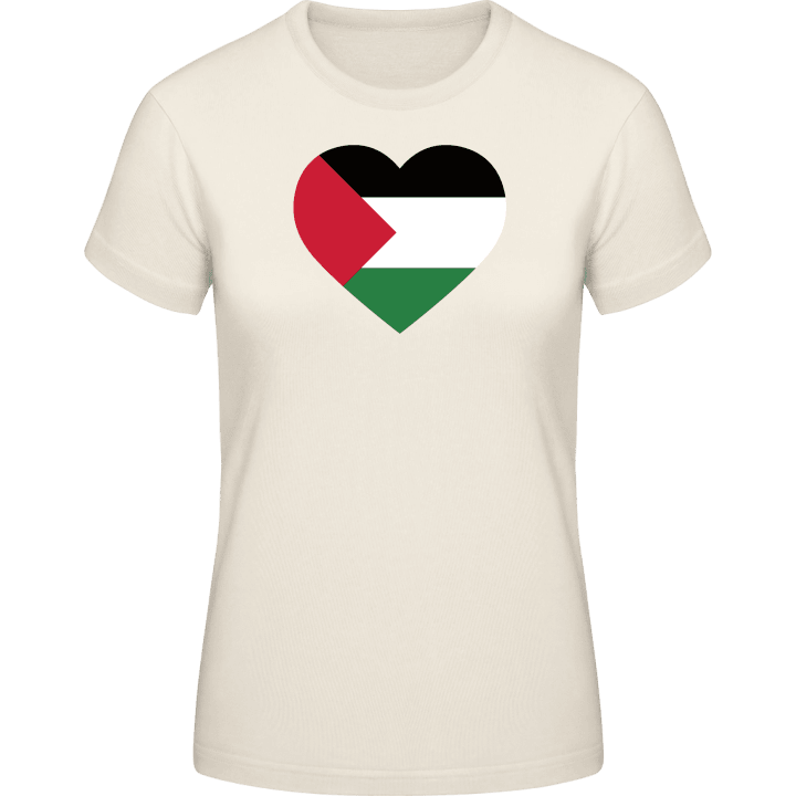 Palestine Heart Flag T-shirt för kvinnor 0 image