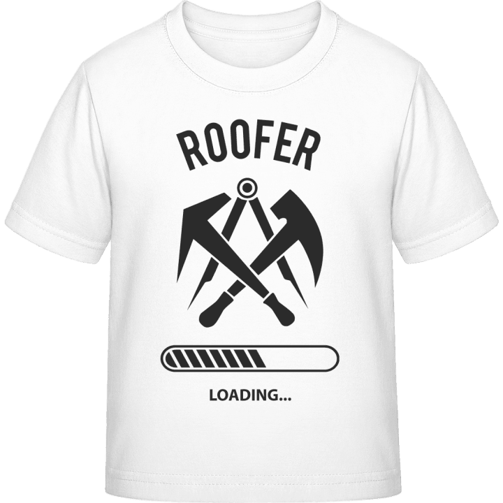 Roofer Loading T-shirt för barn contain pic