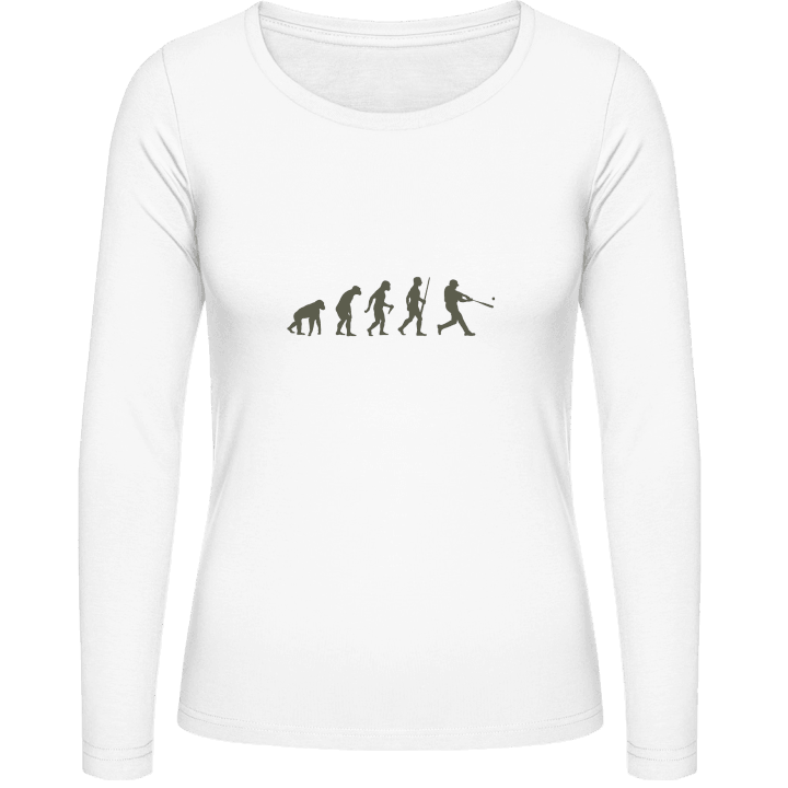 Baseball Evolution T-shirt à manches longues pour femmes contain pic