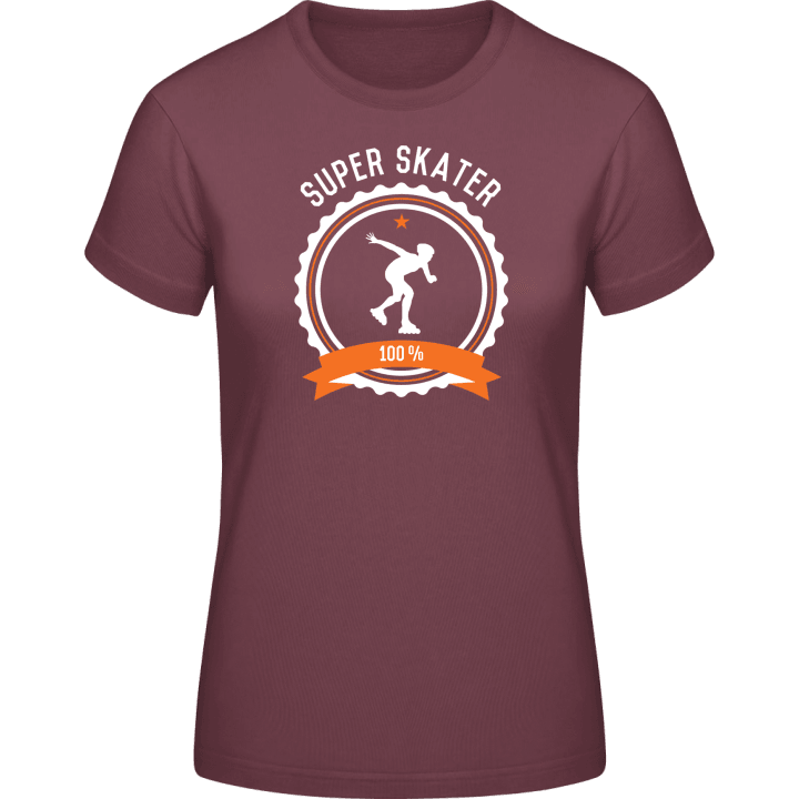 Super Inline Skater T-skjorte for kvinner contain pic