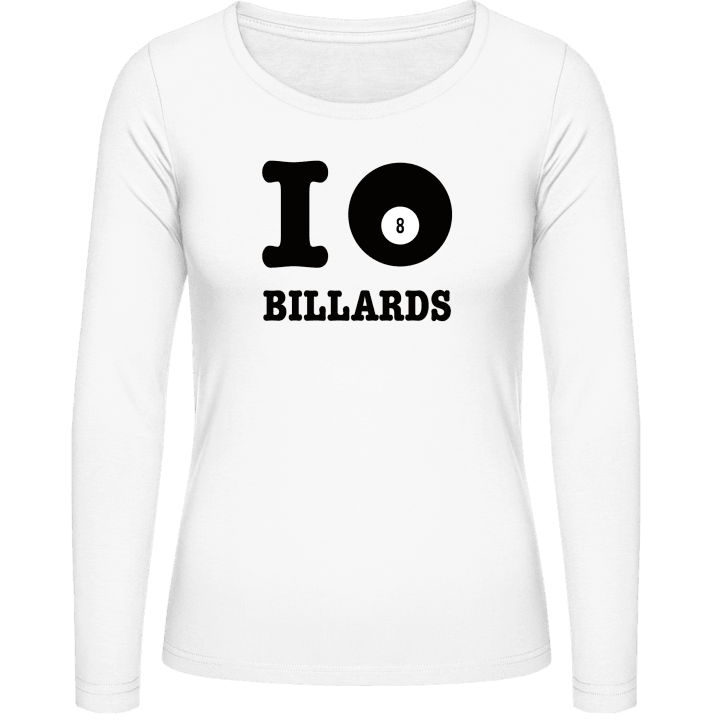 I Heart Billiards Langermet skjorte for kvinner contain pic