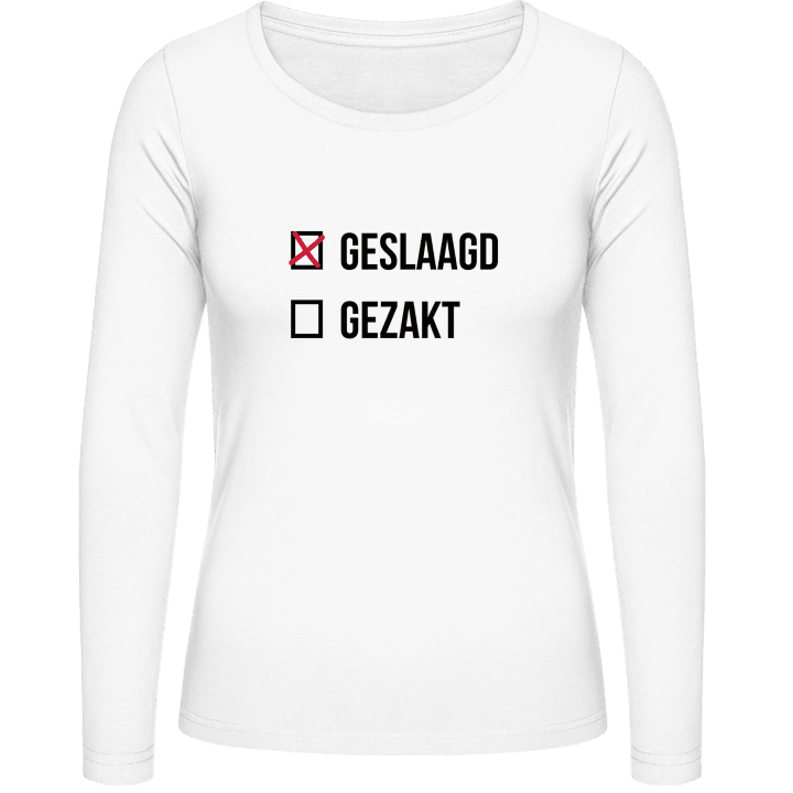 Geslaagd Gezakt Camisa de manga larga para mujer contain pic
