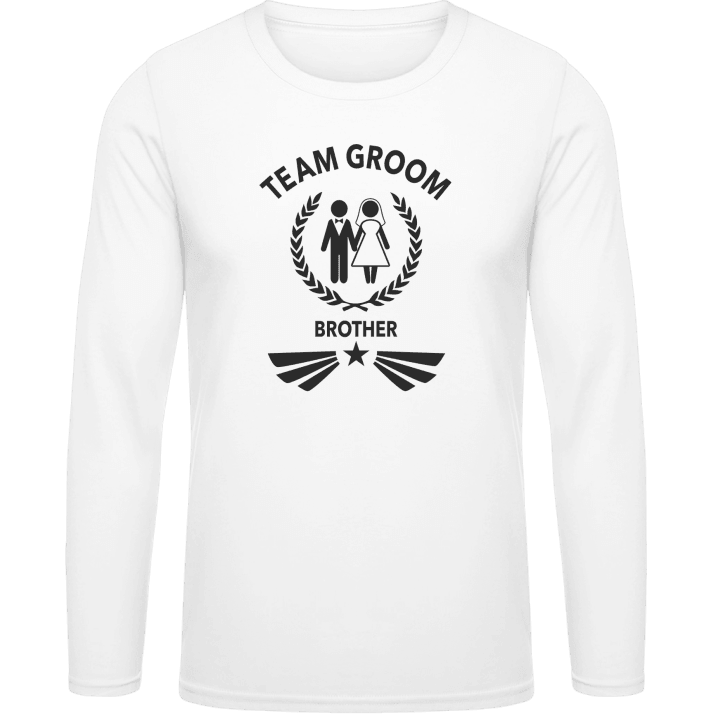 Team Groom Brother Langarmshirt contain pic
