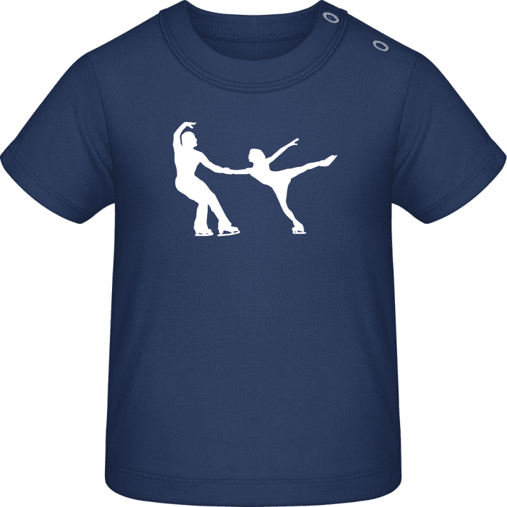 Ice Skating Couple Baby T-Shirt contain pic