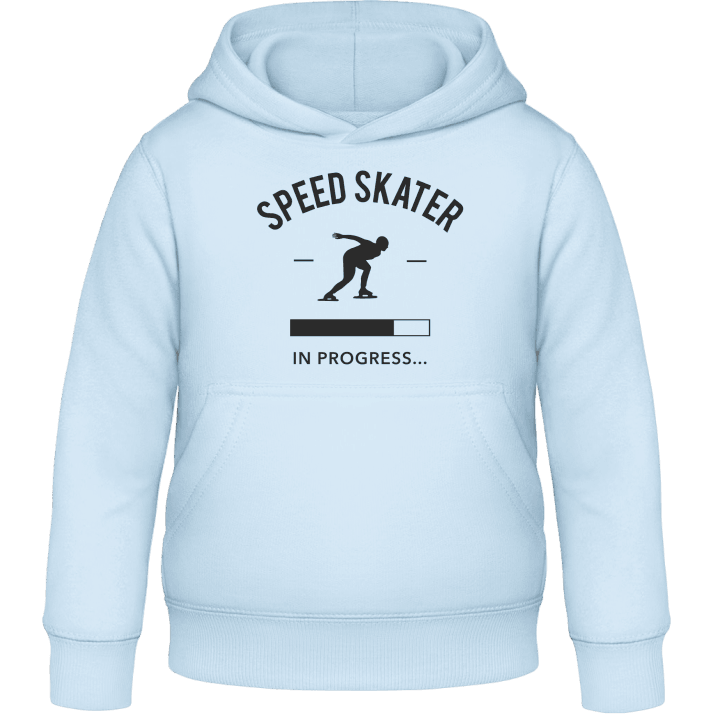 Speed Skater in Progress Kids Hoodie contain pic