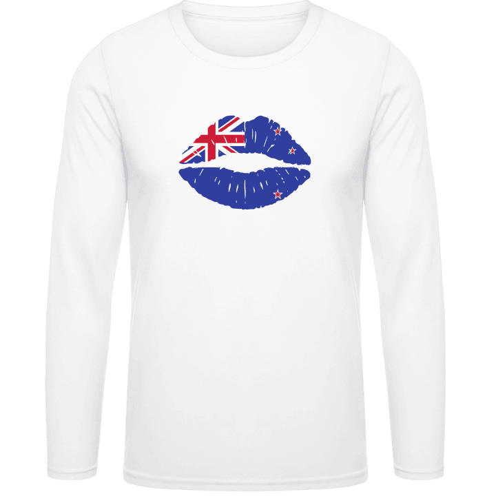New Zeeland Kiss Flag Camicia a maniche lunghe contain pic