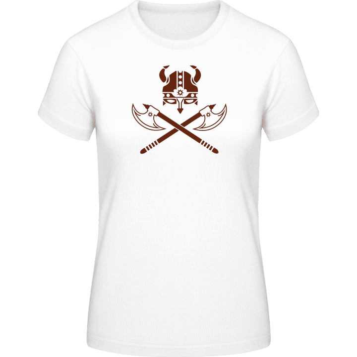Viking hjälm och yxa T-shirt för kvinnor 0 image
