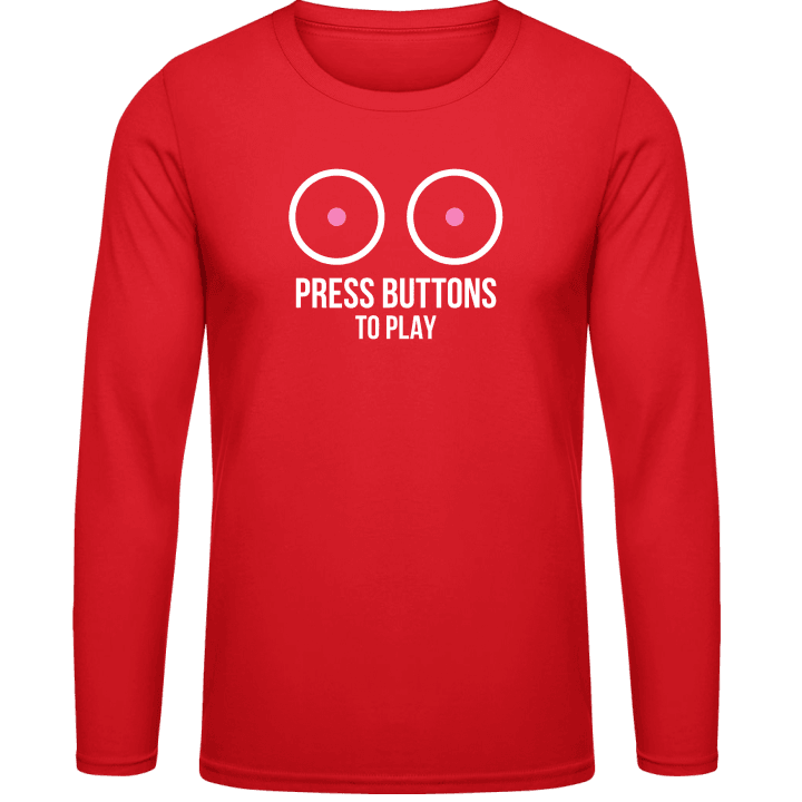 Press Buttons To Play Langarmshirt contain pic