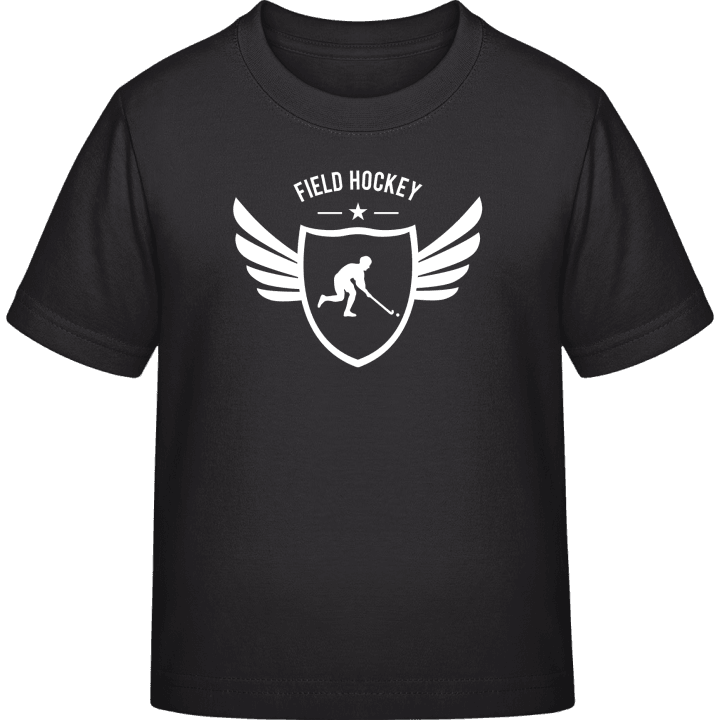 Field Hockey Winged Camiseta infantil contain pic