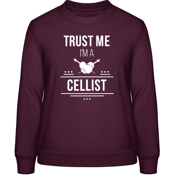 Trust Me I'm A Cellist Sweat-shirt pour femme contain pic