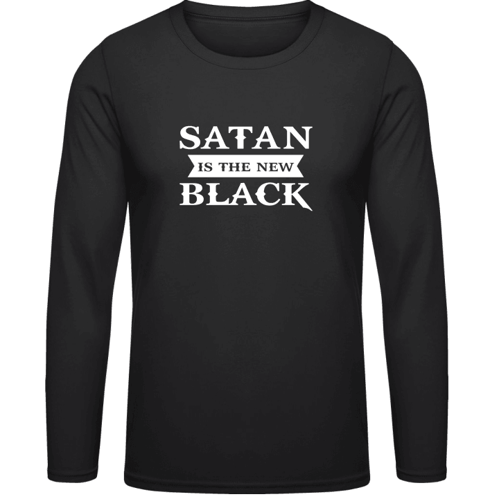 Satan Is The New Black Långärmad skjorta contain pic