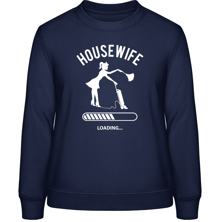 Housewife Loading Sudadera de mujer contain pic