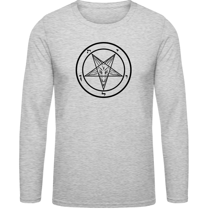 Baphomet Symbol Satan Long Sleeve Shirt contain pic