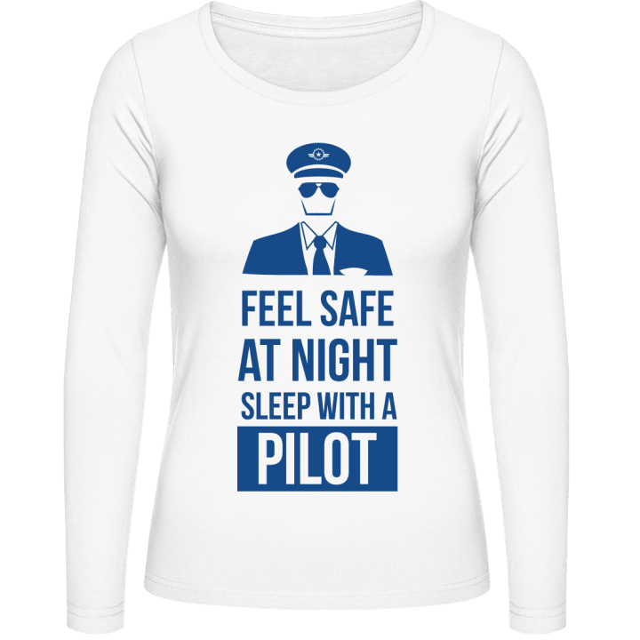 Sleep With A Pilot T-shirt à manches longues pour femmes contain pic