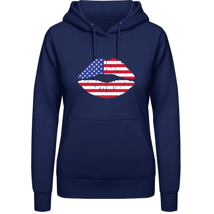 American Kiss Flag Vrouwen Hoodie contain pic