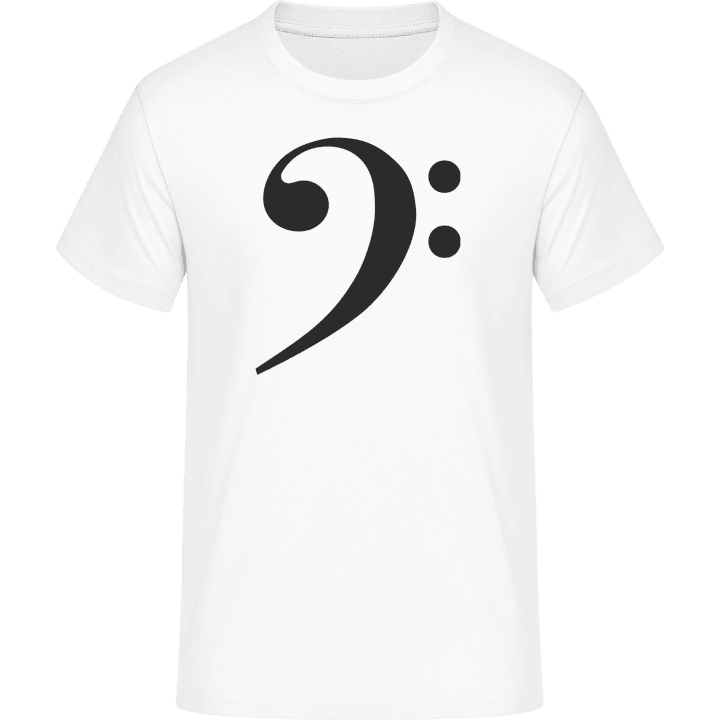 Bass Clef T-skjorte contain pic