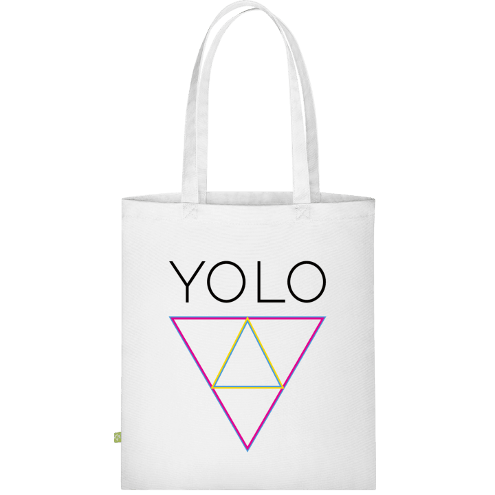 YOLO Triangle Stoffpose contain pic