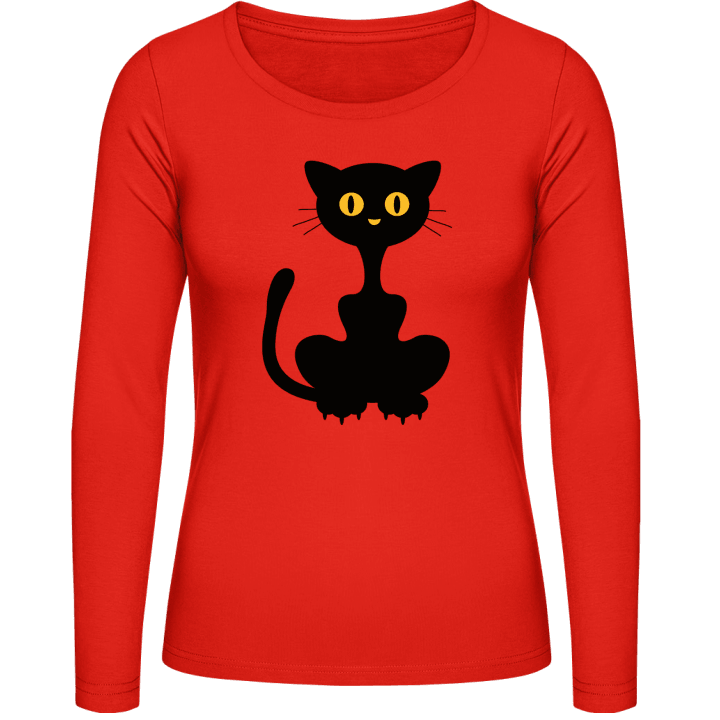 Black Cat T-shirt à manches longues pour femmes 0 image