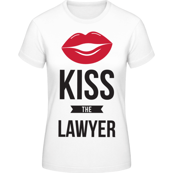 Kiss The Lawyer T-shirt för kvinnor contain pic