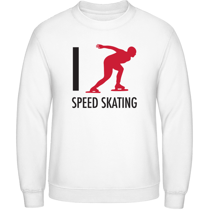I Love Speed Skating Tröja contain pic