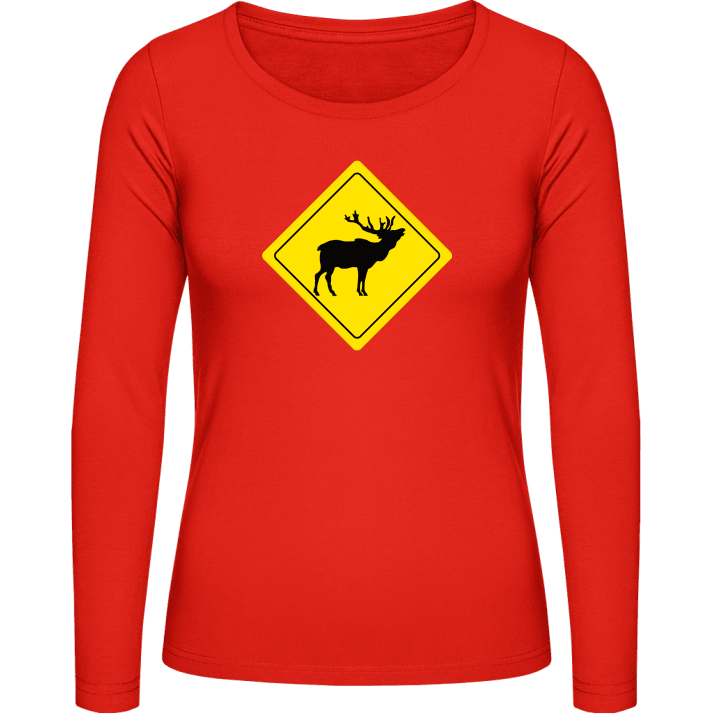Stag Warning Camisa de manga larga para mujer 0 image