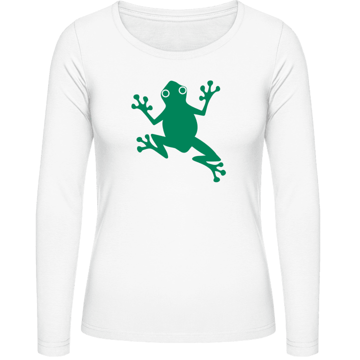 Frog Climbing Langermet skjorte for kvinner 0 image