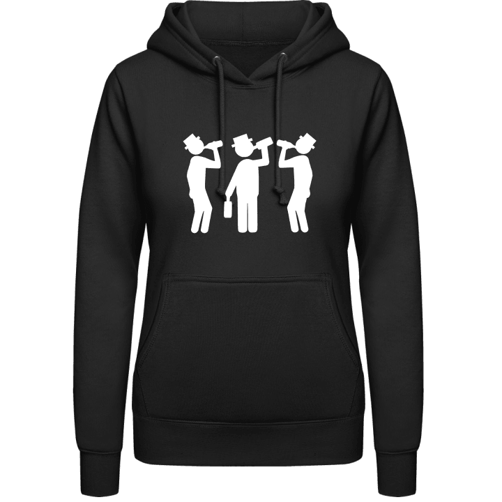 Drinking Group Silhouette Vrouwen Hoodie contain pic