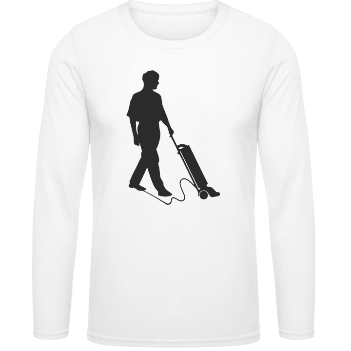Cleaner Silhouette Male T-shirt à manches longues contain pic