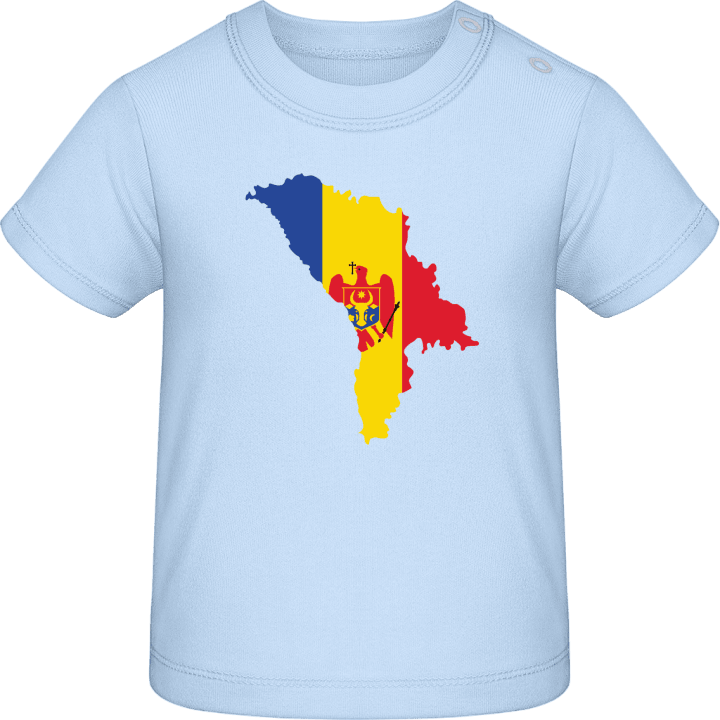 Moldova Map Crest Baby T-skjorte contain pic