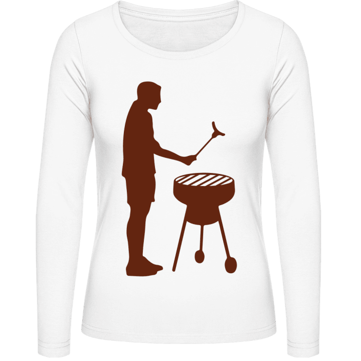 Griller Barbeque Vrouwen Lange Mouw Shirt contain pic