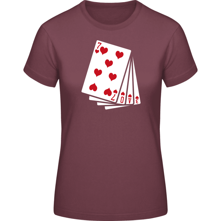 Love Cards T-shirt för kvinnor contain pic