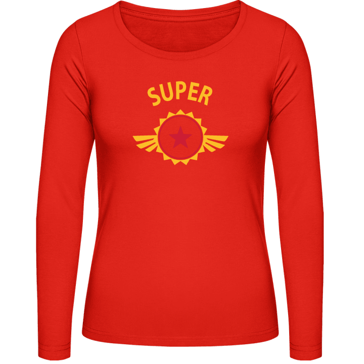 Super + YOUR TEXT Frauen Langarmshirt 0 image