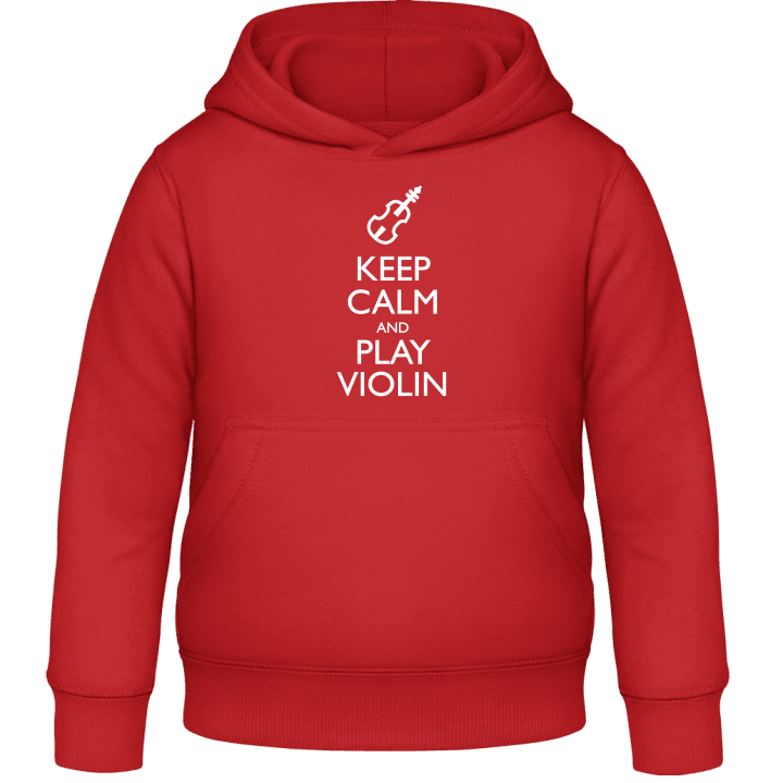 Keep Calm And Play Violin Felpa con cappuccio per bambini contain pic