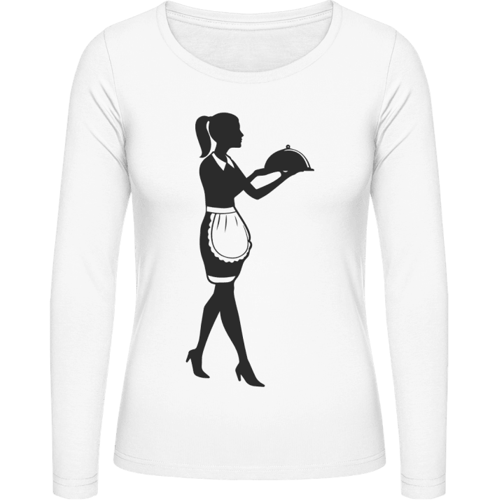 Waitress Icon T-shirt à manches longues pour femmes contain pic