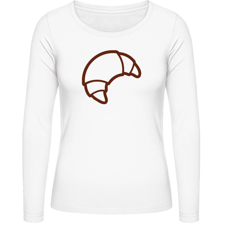 Croissant Outline Langermet skjorte for kvinner contain pic