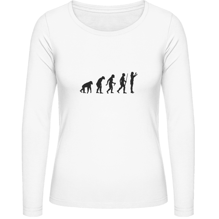Female Conductor Evolution Langermet skjorte for kvinner contain pic
