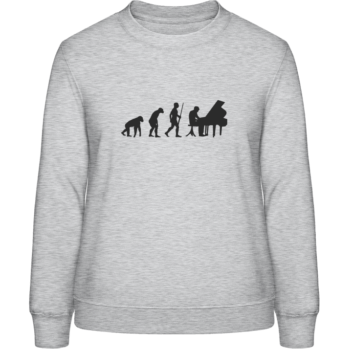 Pianist Evolution Frauen Sweatshirt contain pic