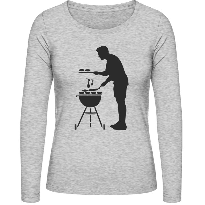 Griller Silhouette Vrouwen Lange Mouw Shirt contain pic