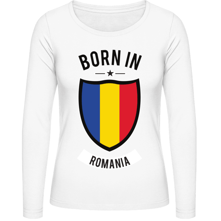 Born in Romania Vrouwen Lange Mouw Shirt 0 image
