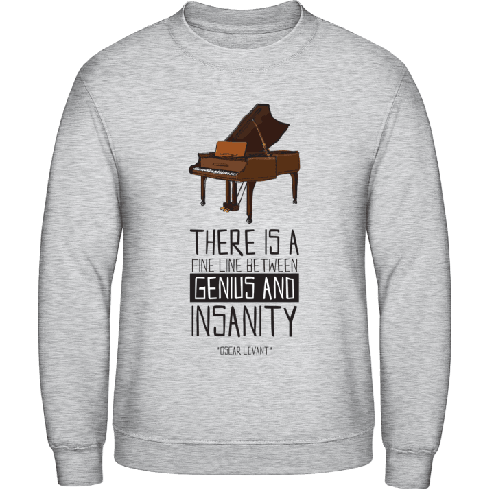 Line Between Genius And Insanity Sudadera contain pic
