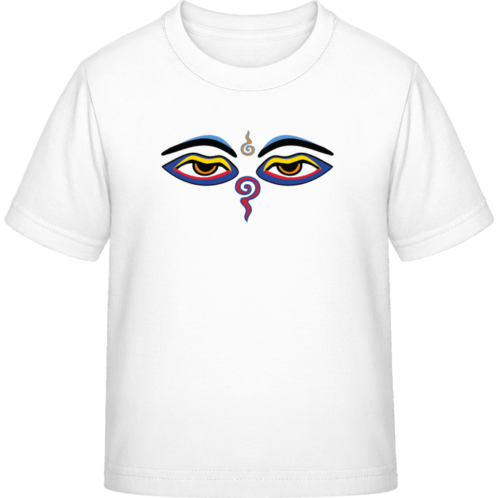 Eyes of Buddha Symbol T-skjorte for barn contain pic