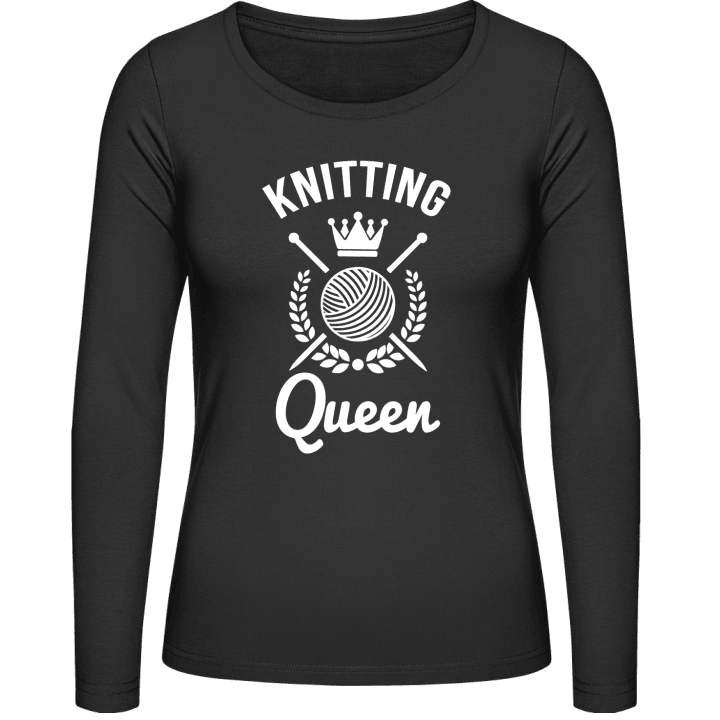 Knitting Queen Langermet skjorte for kvinner 0 image