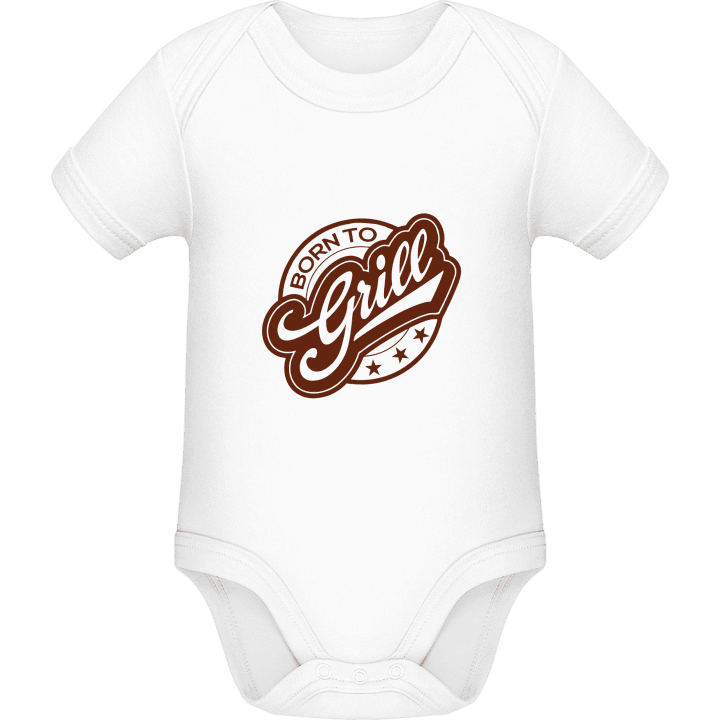 Born To Grill Logo Baby Romper contain pic