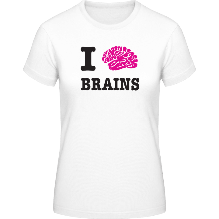 I Love Brains T-skjorte for kvinner contain pic