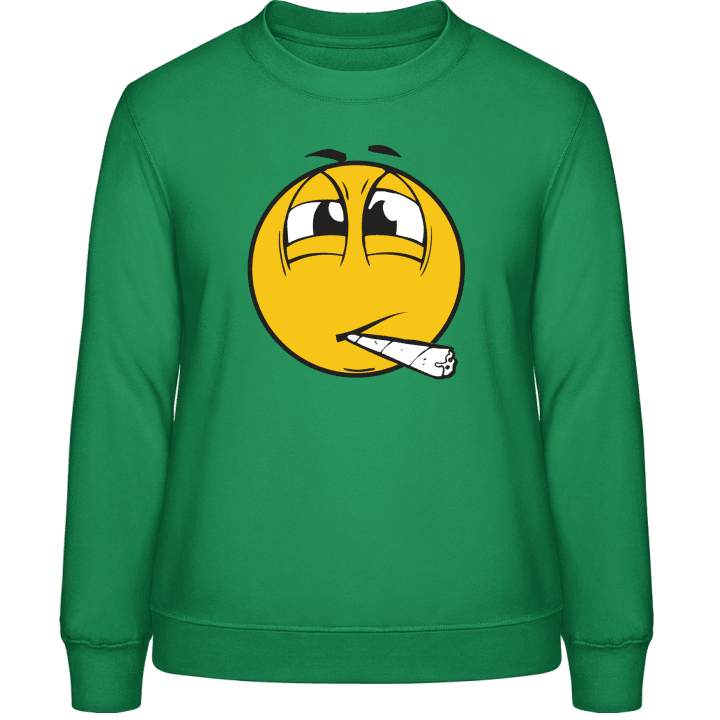 Stoned Smiley Face Sweatshirt för kvinnor contain pic