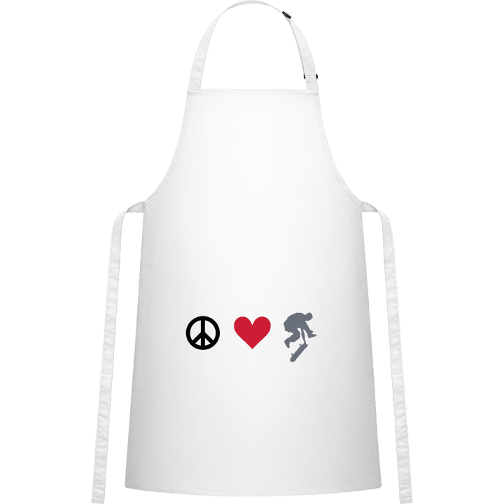 Peace Love Skateboard Förkläde för matlagning contain pic