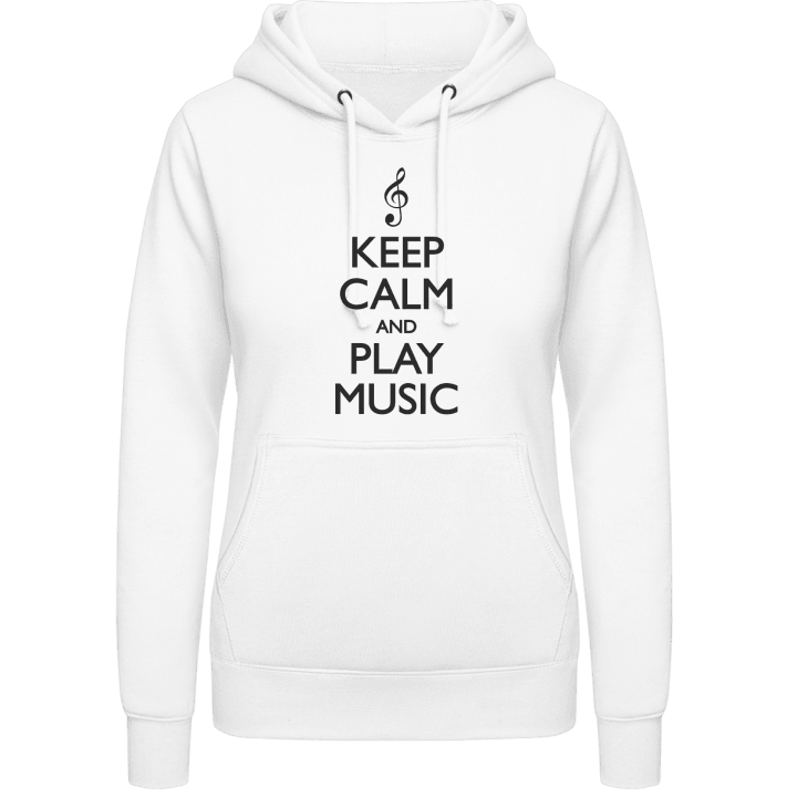 Keep Calm and Play Music Hettegenser for kvinner contain pic