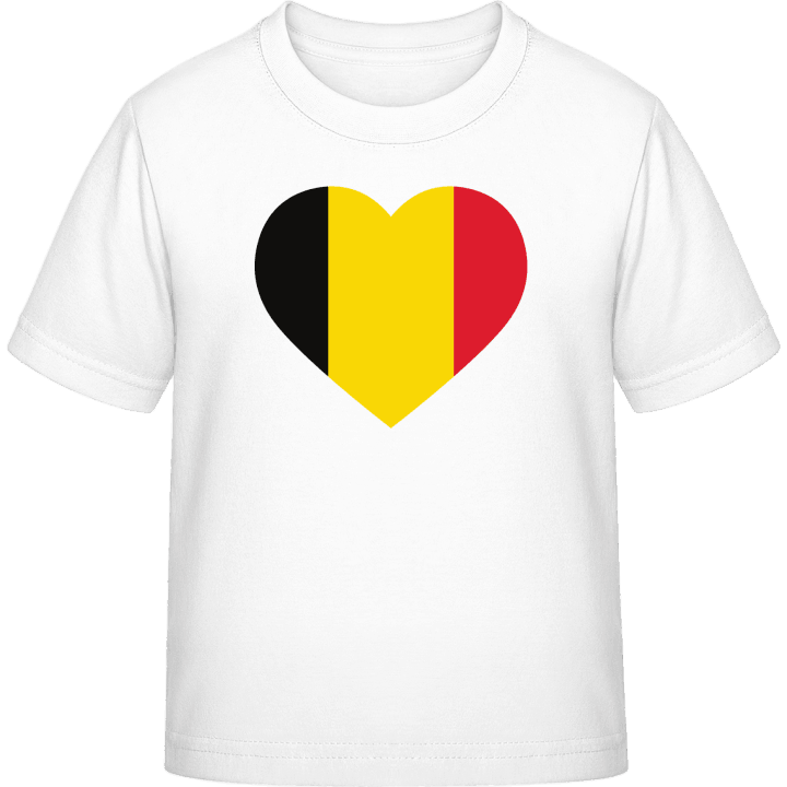 Belgium Heart T-skjorte for barn contain pic