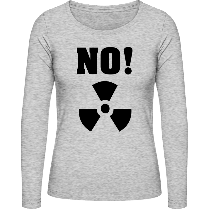 No Nuclear Power Kvinnor långärmad skjorta contain pic